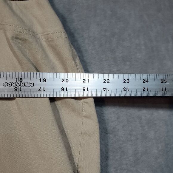 Soft Surroundings Shorts Womens 1X Tan Bermuda Flat Front Regular Fit Outdoor - Picture 4 of 10